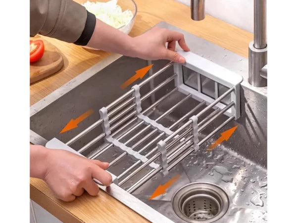 Scolapiatti Telescopico Regolabile per Lavello