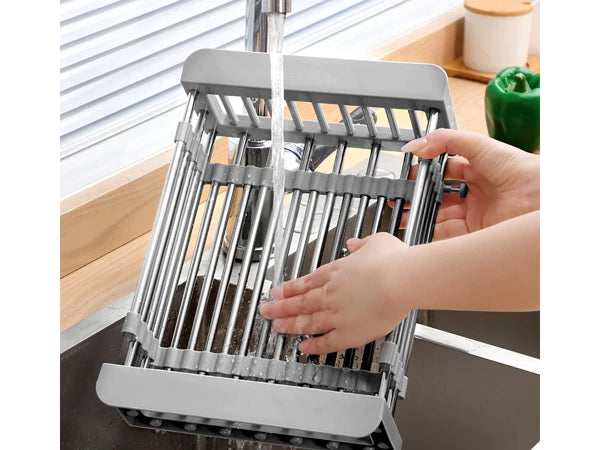 Scolapiatti Telescopico Regolabile per Lavello